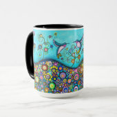 Hummingbird Haven Large 15 oz Mok (Voorkant links)