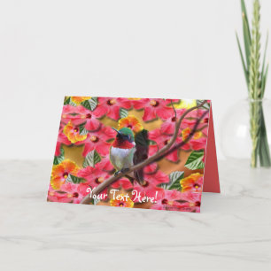 Hummingbird Haven Verjaardag Kaart