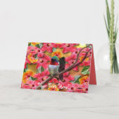 Hummingbird Haven Verjaardag Kaart (Voorkant)