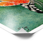 Hummingbird Hawk Moth en Lilacs Foto Afdruk (Hoek)