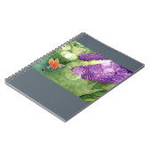 Hummingbird Hawk Moth en Lilacs Notitieboek (Linkerzijde)