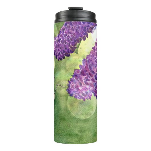 Hummingbird Hawk Moth en Lilacs Thermosbeker (Voorkant)