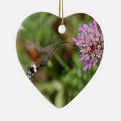 Hummingbird hawk-moth (Macroglossum stellatarum) Keramisch Ornament (Rechts)