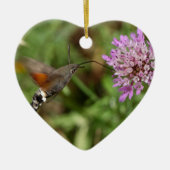 Hummingbird hawk-moth (Macroglossum stellatarum) Keramisch Ornament (Voorkant)