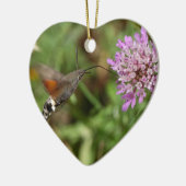 Hummingbird hawk-moth (Macroglossum stellatarum) Keramisch Ornament (Links)
