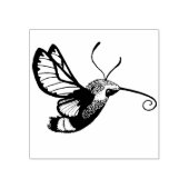 Hummingbird Hawk Moth Rubberstempel (Afrduk)