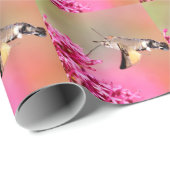 Hummingbird Hawk-moth-vlinder tijdens de vlucht Cadeaupapier (Rol Hoek)