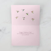 Hummingbird Heart Valentijnsdag Card Kaart (Binnen)