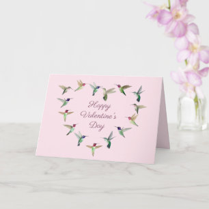 Hummingbird Heart Valentijnsdag Card Kaart