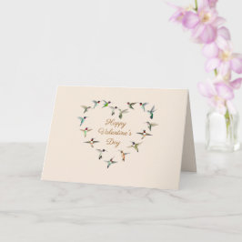 Hummingbird Heart Valentijnsdag Kaart