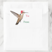 Hummingbird Helper Rechthoekige Sticker (Tas)