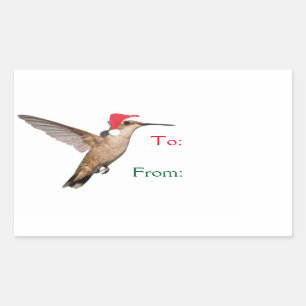 Hummingbird Helper Rechthoekige Sticker