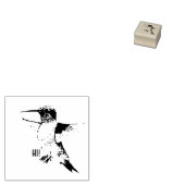 Hummingbird Hi Rubberstempel (Gestempeld)