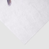 Hummingbird Hibiscus Fower Waterverf Art Tissuepapier (Detail)