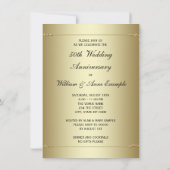 Hummingbird Hibiscus Gold 50th Wedding Jubileum Kaart (Achterkant)