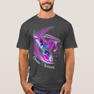 Hummingbird Holding Paars-lint overdosering Awaren T-shirt