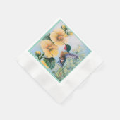 Hummingbird & Hollyhocks Papier & Doek Servetten (Hoek)