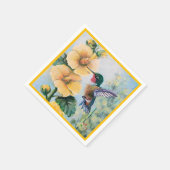 Hummingbird & Hollyhocks Papier & Doek Servetten (Hoek)