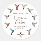 Hummingbird Home-made Goods Ronde Sticker (Voorkant)
