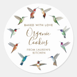 Hummingbird Home-made Goods Ronde Sticker