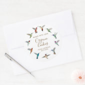 Hummingbird Home-made Goods Ronde Sticker (Envelop)