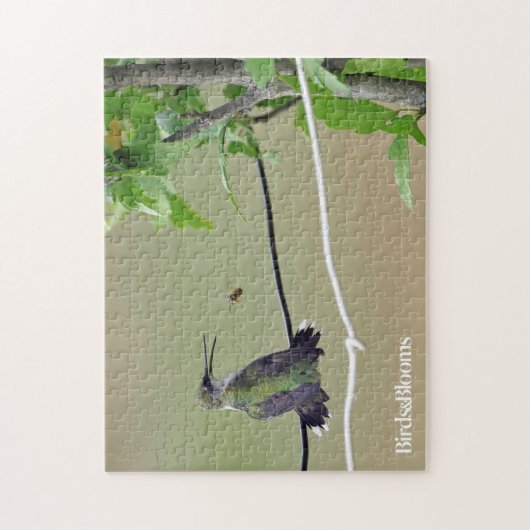 Hummingbird & Honey Bee Legpuzzel (Verticaal)