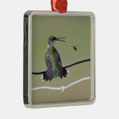 Hummingbird & Honey Bee Metalen Ornament (Rechts)
