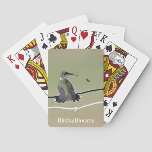 Hummingbird & Honey Bee Pokerkaarten (Achterkant)