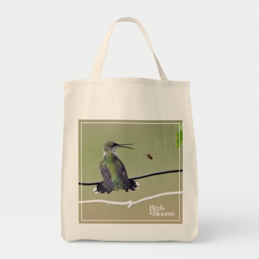 Hummingbird & Honey Bee Tote Bag (Voorkant)