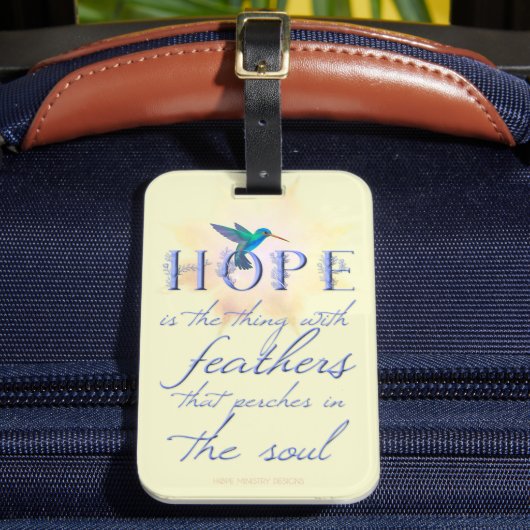 Hummingbird Hope - Bagagelabel (Voorkant Insitu 2)