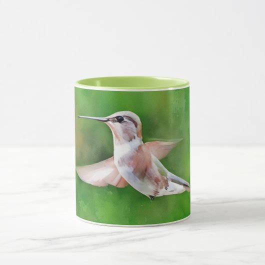 Hummingbird Hover Natuur Art Mok Cup (Midden)