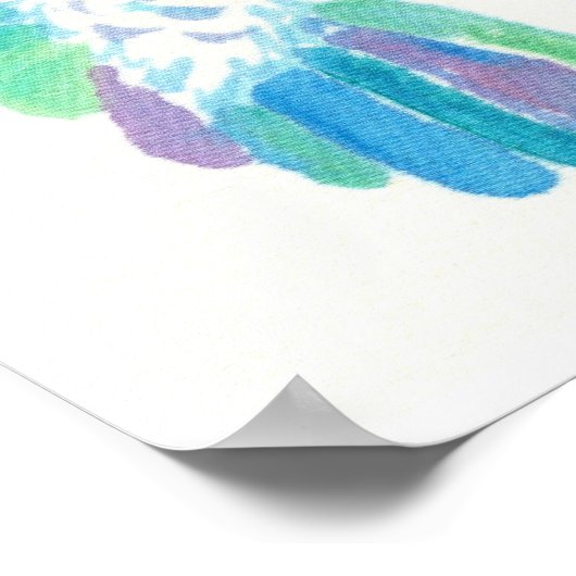 Hummingbird Hover Print and Poster (Hoek)