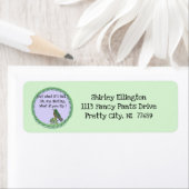 Hummingbird Hummingbird address Label (Insitu)