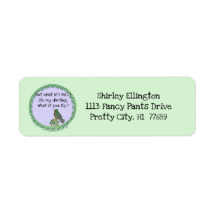 Hummingbird Hummingbird address Label