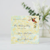  Hummingbird huwelijksuitnodigingen Kaart (Staand voorkant)