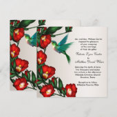 Hummingbird huwelijksuitnodigingen kaart (Voorkant / Achterkant)