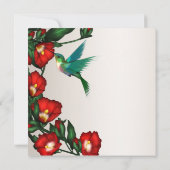 Hummingbird huwelijksuitnodigingen kaart (Achterkant)