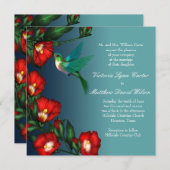 Hummingbird huwelijksuitnodigingen kaart (Voorkant / Achterkant)