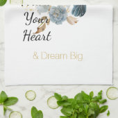 Hummingbird Hydrangea Flowers Theedoek (Gevouwen)