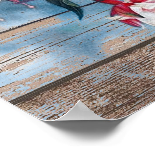 Hummingbird ik ben hier in je hartgedenkteken poster (Hoek)