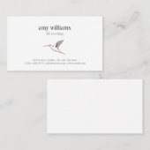 Hummingbird illustration feminine artistic card visitekaartje (Voorkant / Achterkant)