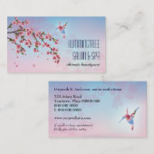 Hummingbird in Cherry Blossom Beauty Visitekaartje (Voorkant / Achterkant)