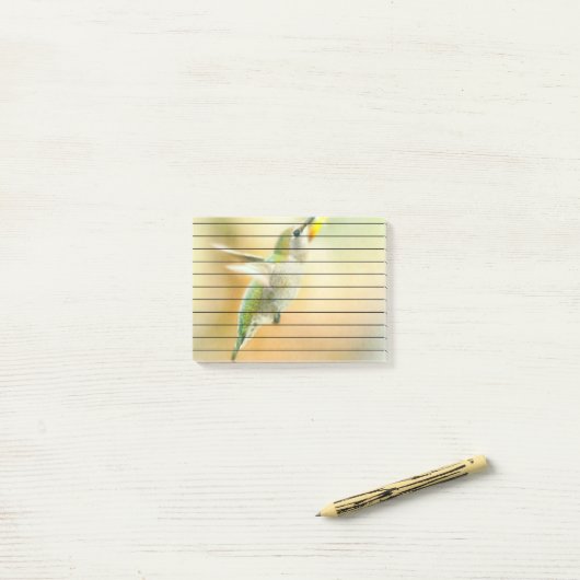 Hummingbird in Early Morning light Post-it® Notes (Op bureau)