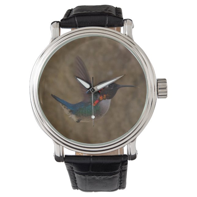 Hummingbird in Flight Horloge (Voorkant)