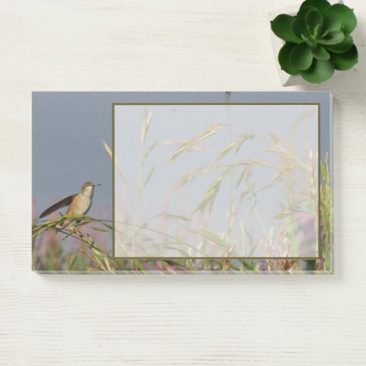 Hummingbird in Grasses Blue Sky Post-it® Notes (Kantoor)