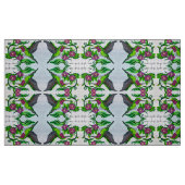 Hummingbird in Pink Flowers Stof (Fat Quarter)