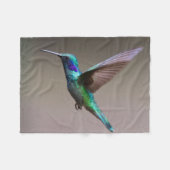 Hummingbird in vlucht fleece deken (Voorkant (Horizontaal))