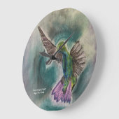 Hummingbird in vlucht grote klok (Hoek)