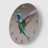 Hummingbird in vlucht grote klok (Hoek)