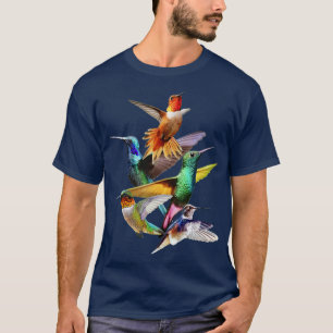 Hummingbird in vlucht Hummingbird Gift I Love Humm T-shirt